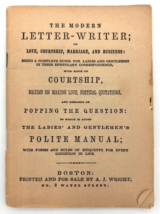Item #26001287 Early 20th cent. Reprint of an 1840s Letter Writer