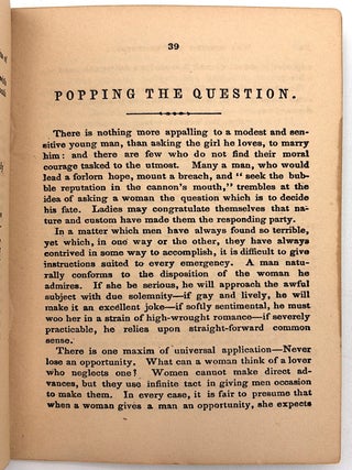 Early 20th cent. Reprint of an 1840s Letter Writer