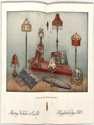 Item #26001298 1920s Harvey Nichols Trade Catalogue -- "East Meets West" Luxury Lampshades and...