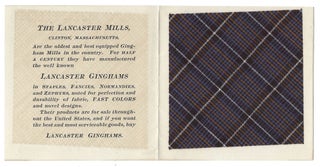 Lancaster Mills Gingham Fabric Sample