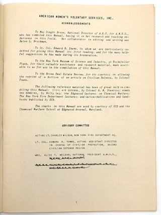 "Air Raid Precautions" -- 1942 American Women's Voluntary Services Booklet