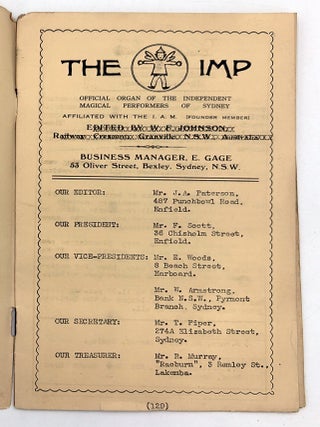 The Imp Vol. 5, Nos. 6 and 9 -- Australian Magic Performing Arts Society