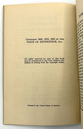"A Notebook of Intimate Problems by The Voice of Experience" -- Sex Advice from a Radio Star
