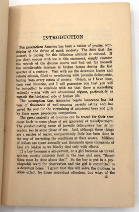 "A Notebook of Intimate Problems by The Voice of Experience" -- Sex Advice from a Radio Star