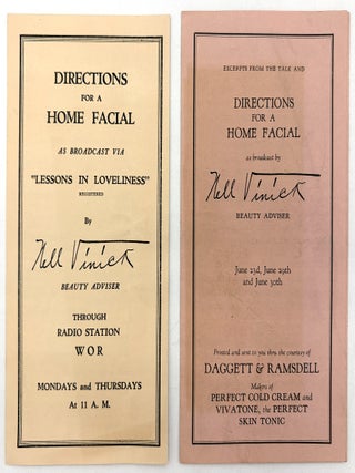 Item #26001936 Beauty and Skin Care Tips by Radio "Beauty Advisor" Nell Vinick. Nell...