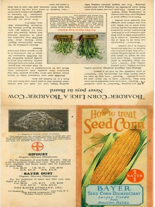3 Pamphlets- How to Treat Seed Corn,Seed Potatoes and Truck and Garden Crops with Bayer Dipdust and Disinfectants .nd c1922