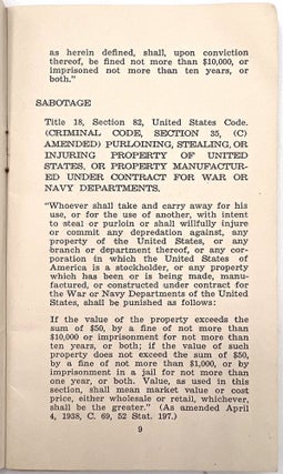 Handbook on Wartime Production