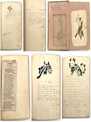 Item #26003200 Friendship Album of Mrs. Jerusha Devendorf (1817-1876) Gifted the Year she Married...