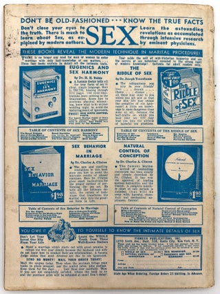 Sexology Vol. VI, No. 7 -- Late 1930s Periodical Discussing Sexual Orientation, Nudism, Sex Work, Sexually Transmitted Infections, and More