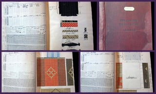 Item #26008125 Analytic Workbook including Textile Specimens, Philadelphia Textile School,...