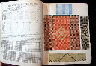 Analytic Workbook including Textile Specimens, Philadelphia Textile School, Pennsylvania Museum & School of Industrial Arts by Adolphe Rusch, Jr. Pioneer in Lightweight Aviation Fabrics