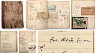 Item #26009067 Pharmaceutical Record Book Kept by "W.G. Mason", Pharmacist or Chemist...
