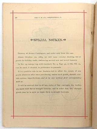 1883 Tricycle Manufacturing Company Trade Catalogue