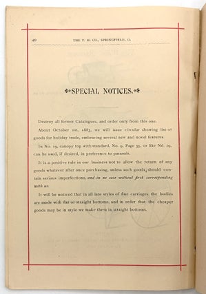 1883 Tricycle Manufacturing Company Trade Catalogue