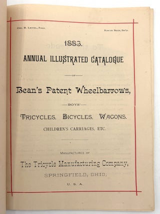 1883 Tricycle Manufacturing Company Trade Catalogue
