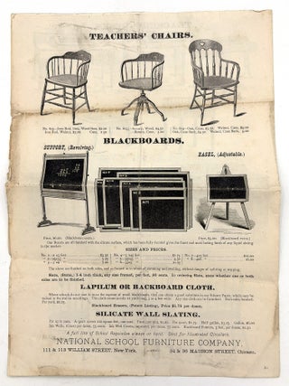 National School Furniture Company c.1876 Illustrated Circular