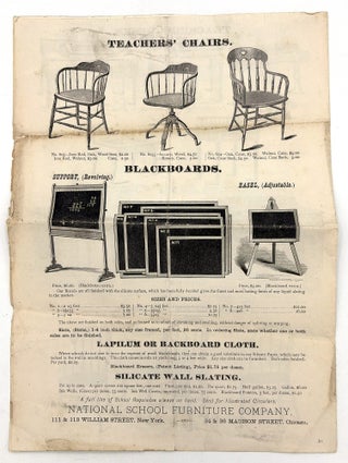 National School Furniture Company c.1876 Illustrated Circular