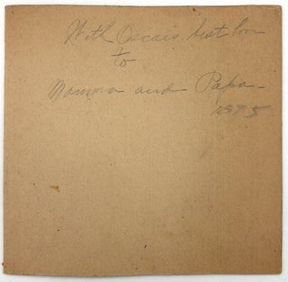 c.1901 Childhood Artwork of Oscar Geiser (b.1884), Student at The Ohio Institution for Feeble Minded Youth