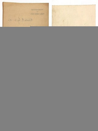 c.1901 Childhood Artwork of Oscar Geiser (b.1884), Student at The Ohio Institution for Feeble Minded Youth