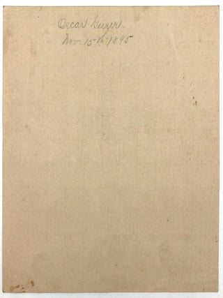 c.1901 Childhood Artwork of Oscar Geiser (b.1884), Student at The Ohio Institution for Feeble Minded Youth