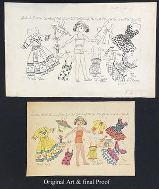 Item #26015643 Original Art for 14 Different Lucy Eleanor Leary Prepared for the Boston Sunday...