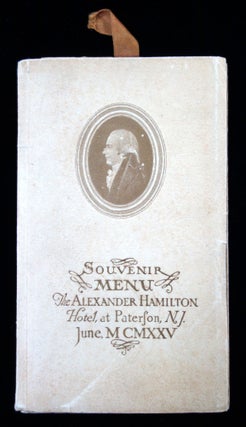 Item #26017349 Souvenir Booklet with Menu and Dance Card for Inauguration of The Alexander...