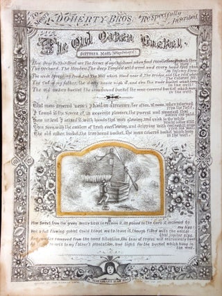 Item #26017456 Hand Penned The Old Oaken Bucket to Messrs Doherty Bros, Respectfully inscribed...