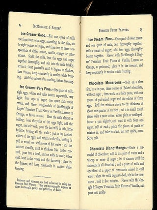 McMonagle & Rogers, Select Cooking Recipes
