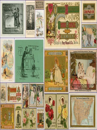 Item #26024435 A collection of 18 advertising trade cards promoting educational and entertaining...