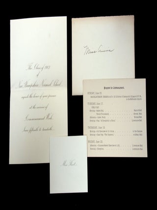 Correspondence to Blanche Annis Leavitt, a Teacher from Belmont, NH