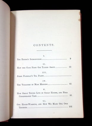 The Brawnville Papers, being Memorials of the Brawnville Athletic Club, edited by Moses Coit Tyler