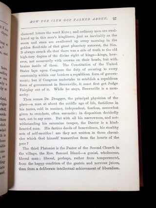 The Brawnville Papers, being Memorials of the Brawnville Athletic Club, edited by Moses Coit Tyler