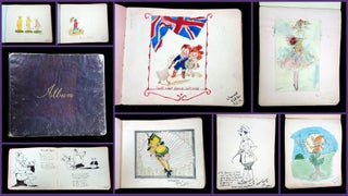 Item #27000301 Friendship Album: Sketches, Watercolors, and Poetry, 1915-1916