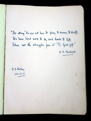 Friendship Album: Sketches, Watercolors, and Poetry, 1915-1916