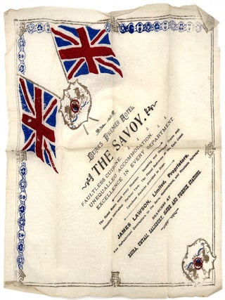 Item #27000515 Beira's Premier Hotel Promotion printed on Crepe Paper (napkin?
