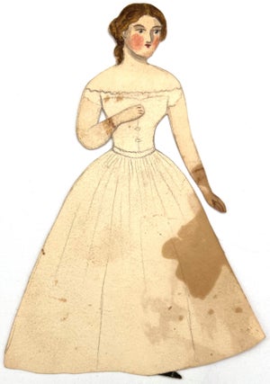 Handmade 5.25" Paper Doll -- Young Victorian Woman