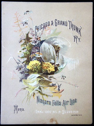 Item #27000702 Chicago & Grand Trunk Railway, The Great Niagara Falls Air Line Menu