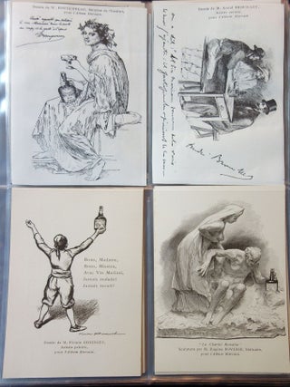 Vin Mariani, Cocaine & Wine, Patent Medicine - A collection of 150 post cards "L'Album Mariani" designed by famous artists