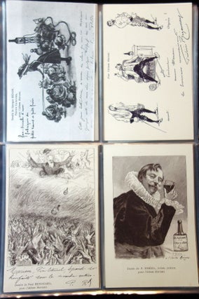 Vin Mariani, Cocaine & Wine, Patent Medicine - A collection of 150 post cards "L'Album Mariani" designed by famous artists