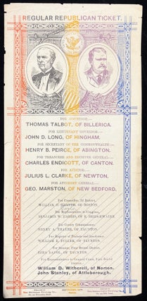 Item #27001684 "Regular Republican Ticket" -- 1870s Political Promo Poster with Early...