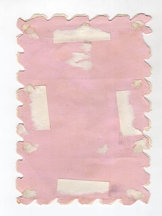 12mo Valentine with Original Watercolor Artwork, Ink Verse, and Hidden Messages Underneath Hand-colored Scraps