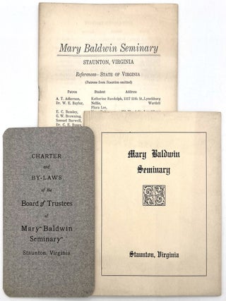 Item #27004845 Mary Baldwin Seminary - Informational Materials