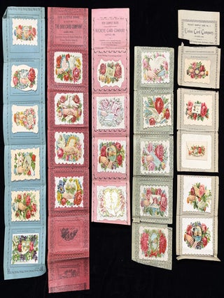 Item #27005007 Five (5) Salesman Sample Sets of Calling Cards Visiting Cards
