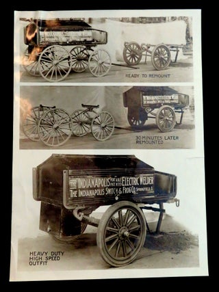 Letter and Photographs of the Indianapolis Switch & Frog Co. Promoting Portable Electric Welder