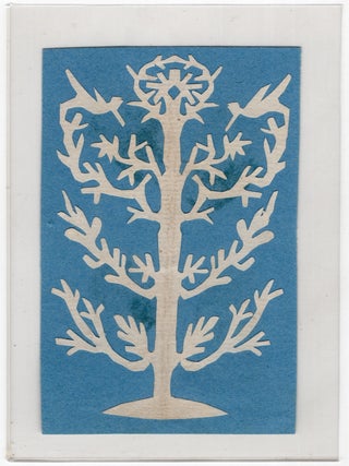 Item #27005912 Original Cutwork/Scherenschnitte Tree with Birds in Branches