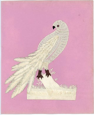 Item #27007123 Fine and Delicate Cutwork Parrot on a Perch