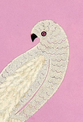 Fine and Delicate Cutwork Parrot on a Perch