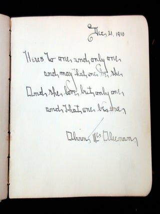 Friendship Album of Marie Campbell, Sentiments and Drawings; coded phrases, hidden letters, etc.