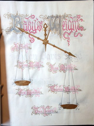 Original Art - Baby's Book Created for Helen Davis Sage by her Father - Watercolor on Vellum