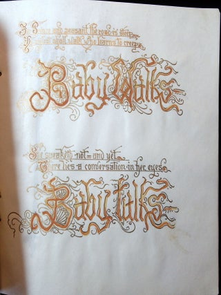 Original Art - Baby's Book Created for Helen Davis Sage by her Father - Watercolor on Vellum